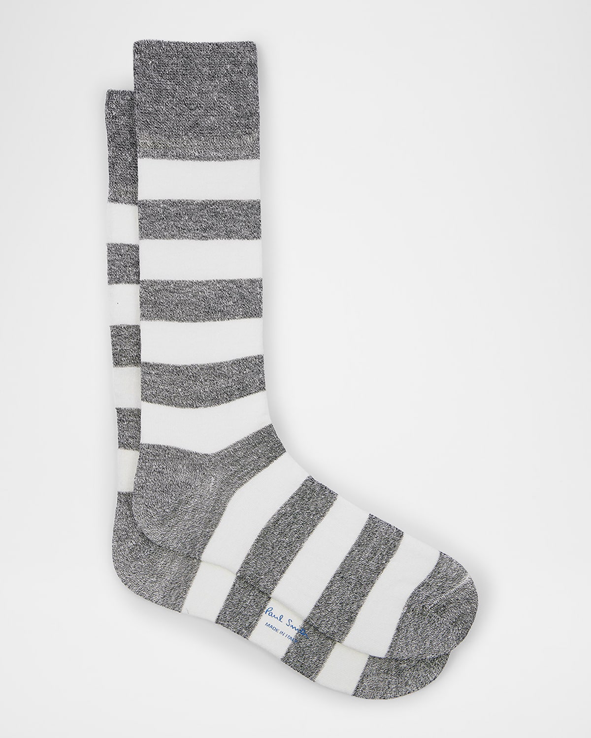PAUL SMITH MEN'S BARRY THICK STRIPE CREW SOCKS 