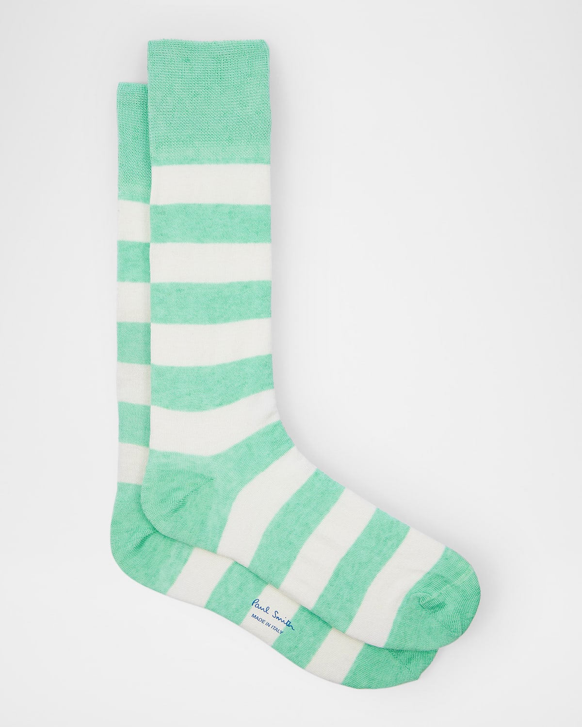 PAUL SMITH MEN'S BARRY THICK STRIPE CREW SOCKS 
