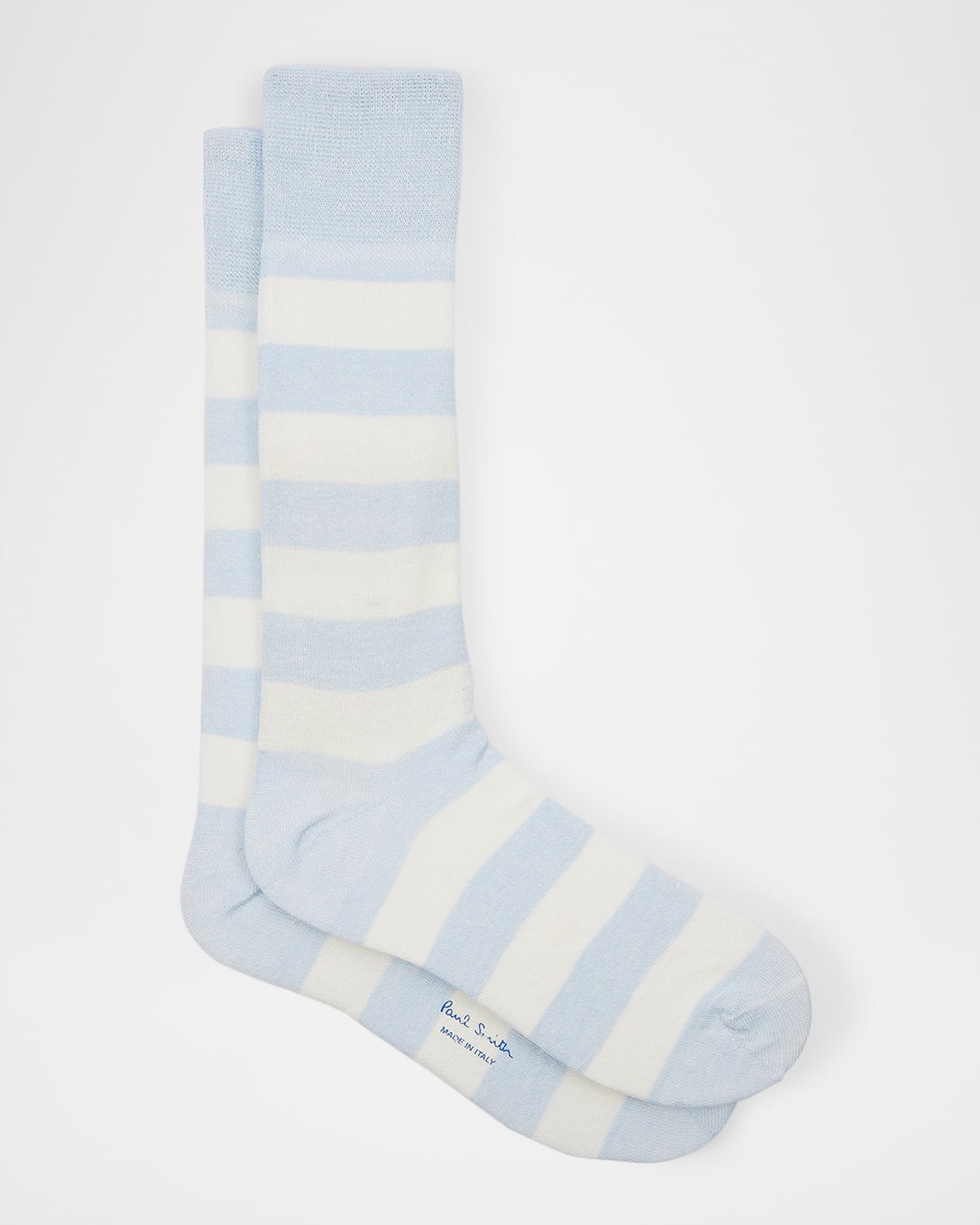 PAUL SMITH MEN'S BARRY THICK STRIPE CREW SOCKS 
