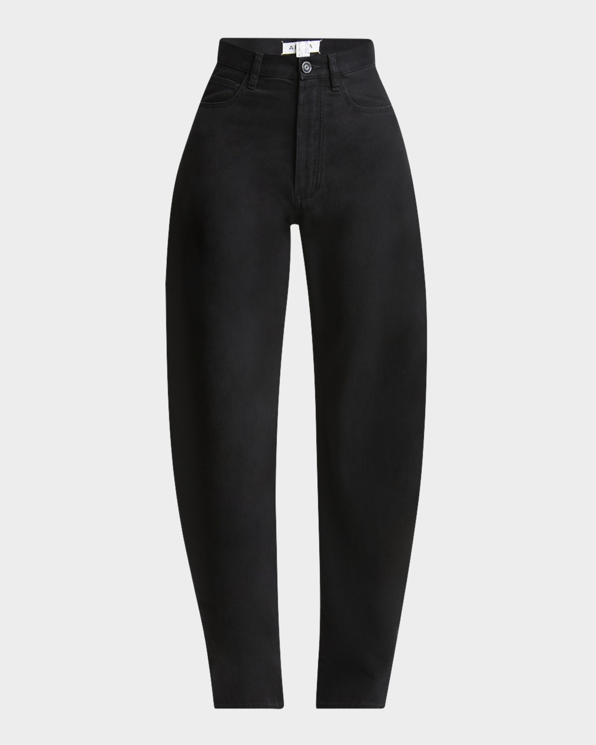 ALAÏA ROUNDED LEG DENIM PANTS 