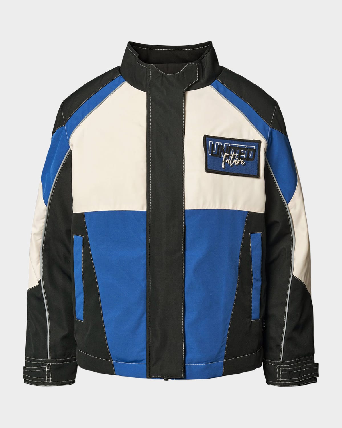 Molo Multicolor Jacket For Boy With Patch In Black