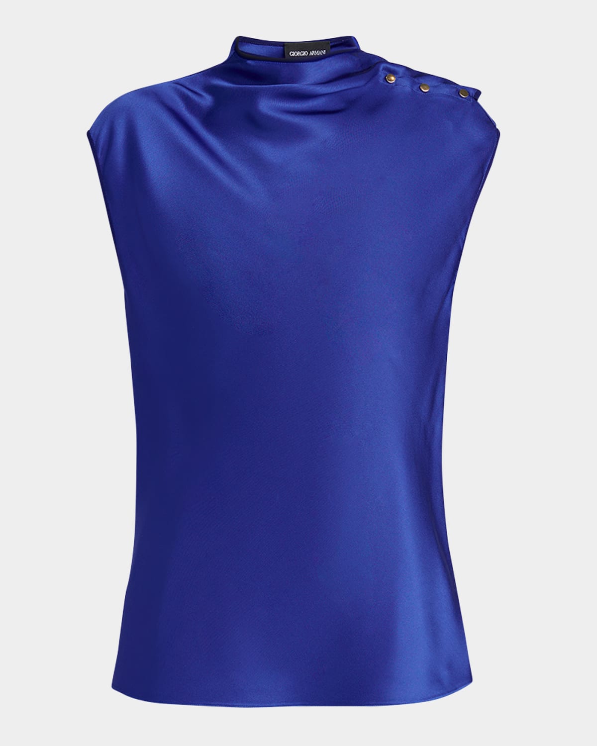 GIORGIO ARMANI DOUBLE SILK SATIN BLOUSE 
