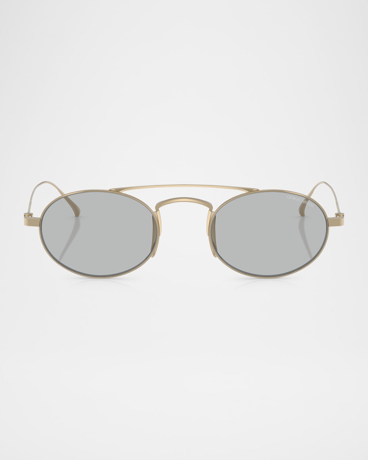 Titanium & Plastic Oval Sunglasses
