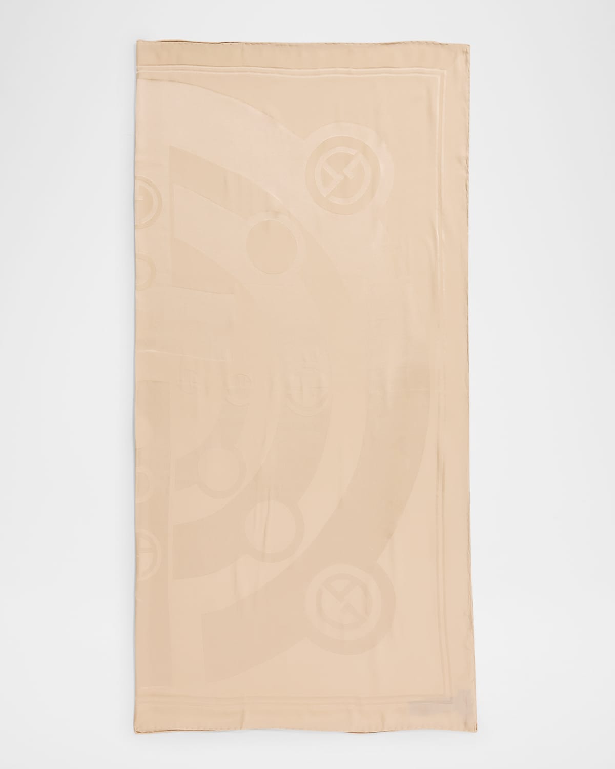 Logo Jacquard Silk Stole