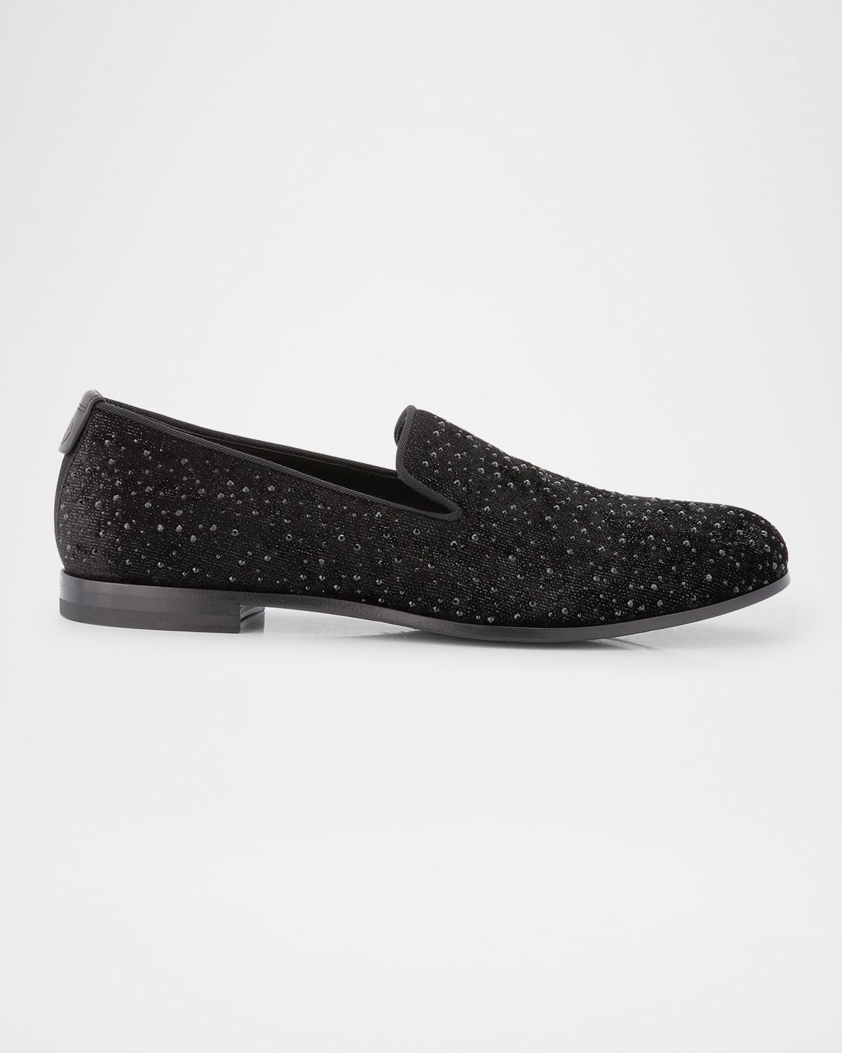 Men's Velvet Studded Loafers