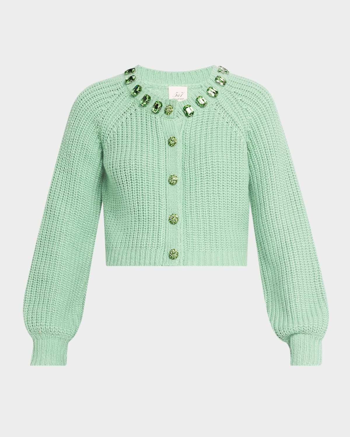 Cinq À Sept Millie Embellished Cardigan In Patina