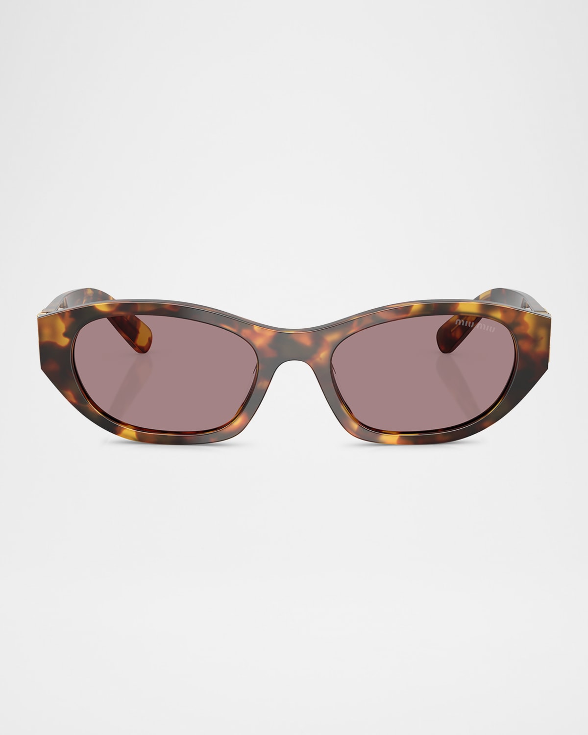 Miu Miu Tortoiseshell Sunglasses In Blond Hav
