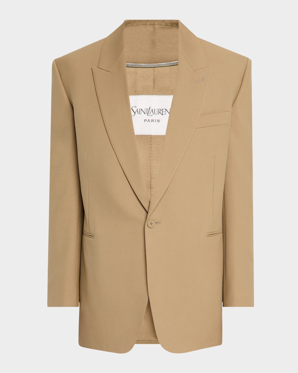 Saint Laurent Men's Solid Gabardine Sport Coat In Golden