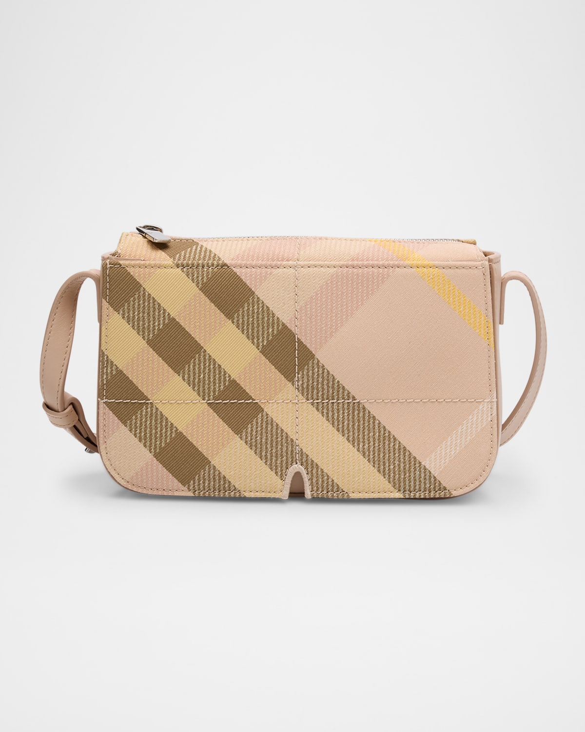 Burberry Snip Check Crossbody Bag In Teacup