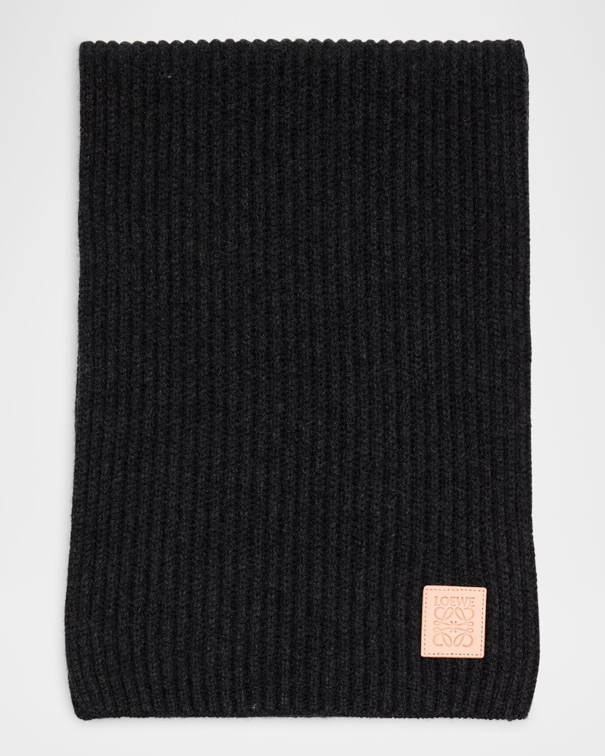 Loewe Cashmere Scarf In Black