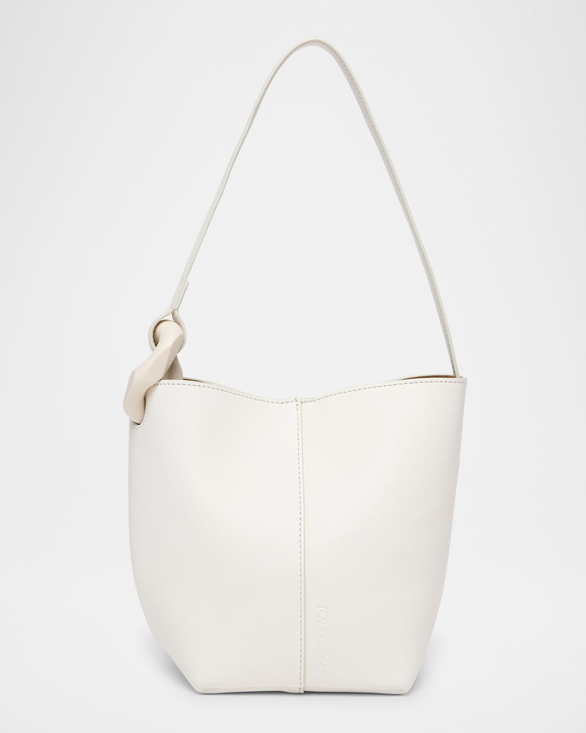 Corner Small Leather Bucket Bag