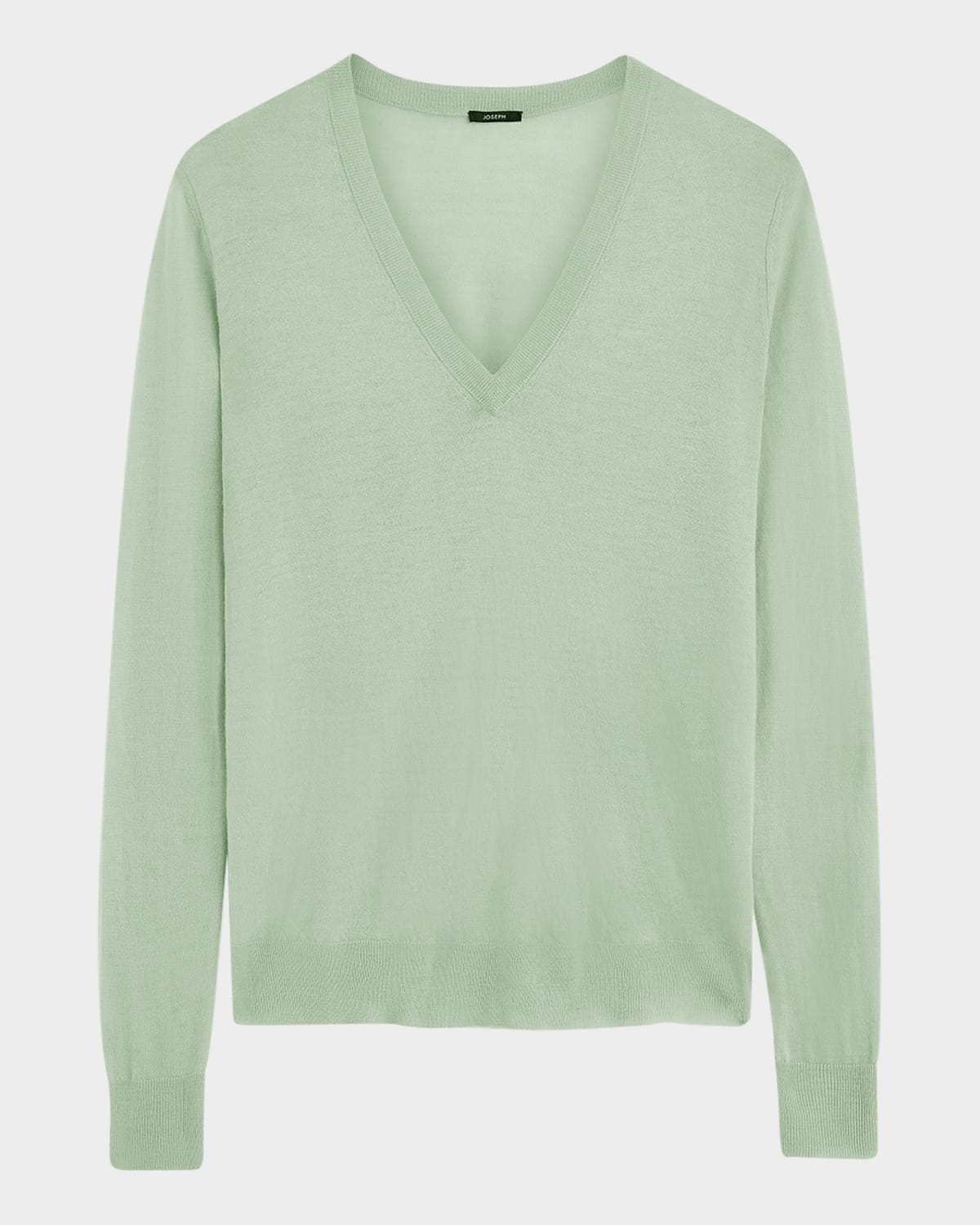 Joseph Womens Matcha Cashair V-neck Cashmere Jumper In Matcha