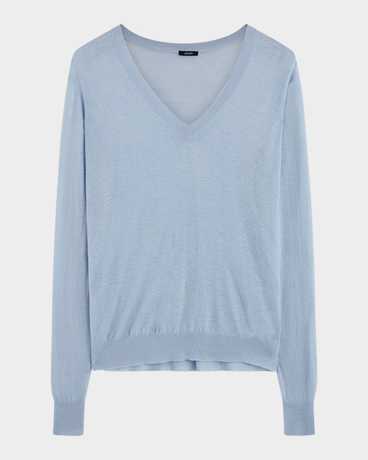Joseph Cashair V Neck Jumper In Faded Sky