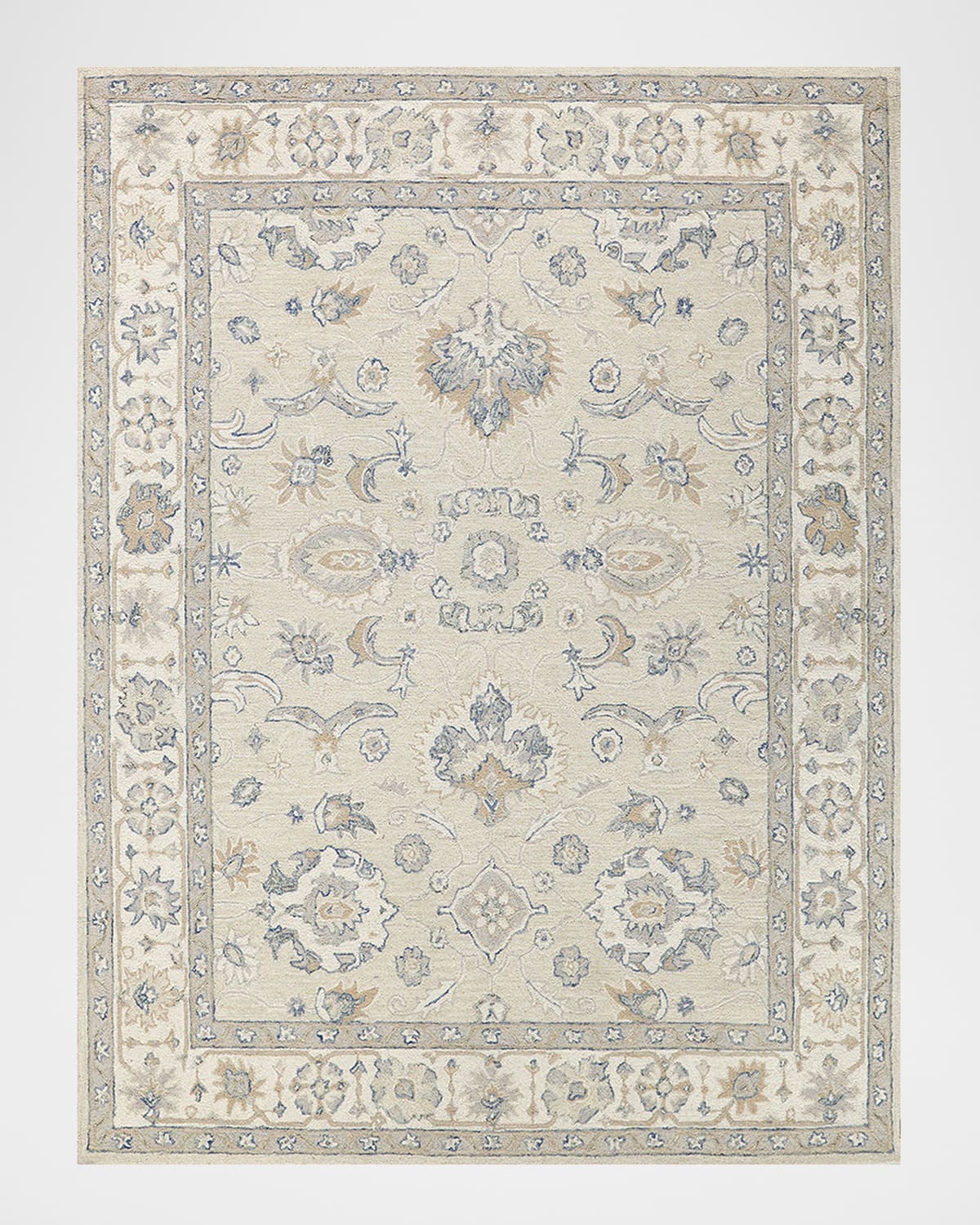 Exquisite Rugs Marietta Hand-tufted Oushak Rug In Ivory