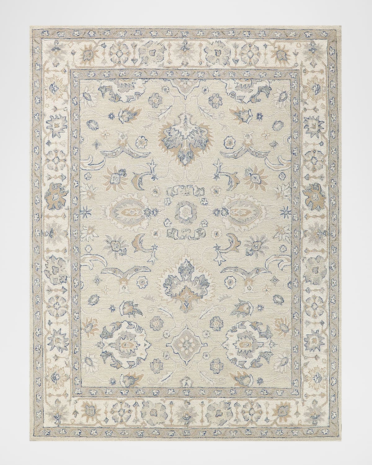 Exquisite Rugs Marietta Hand-tufted Oushak Rug In Ivory