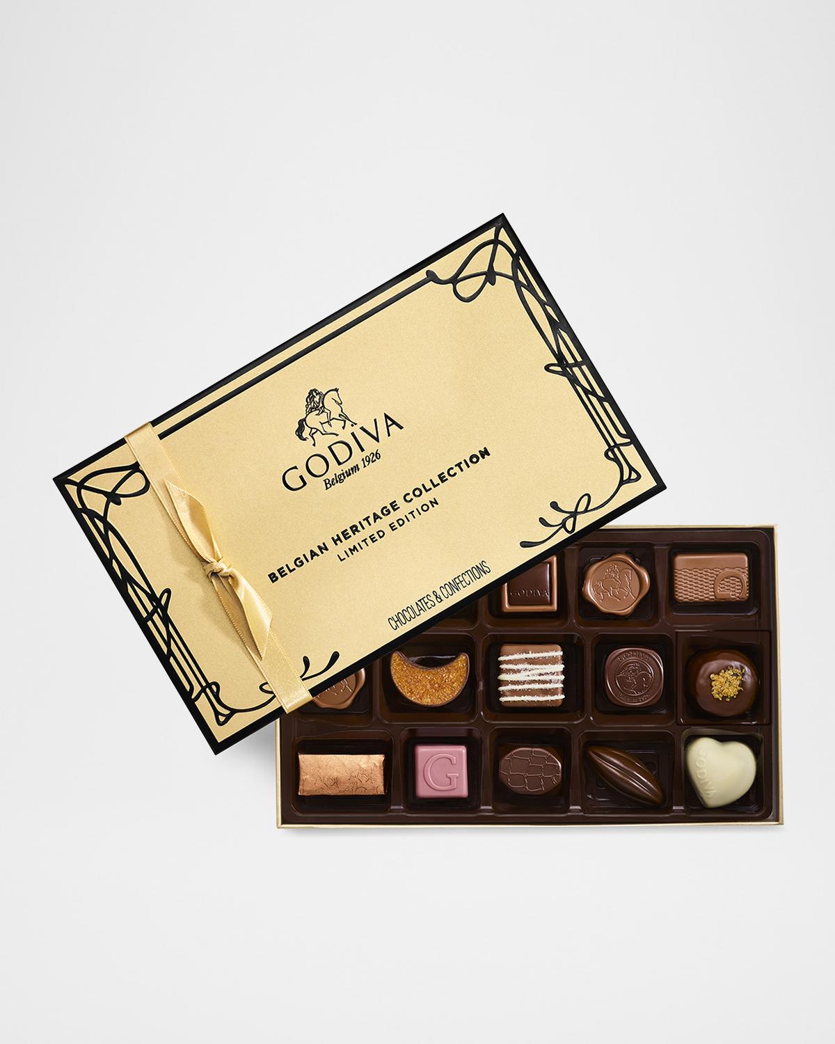 Godiva Chocolatier Belgian Heritage 15-Piece Collection Gift Box