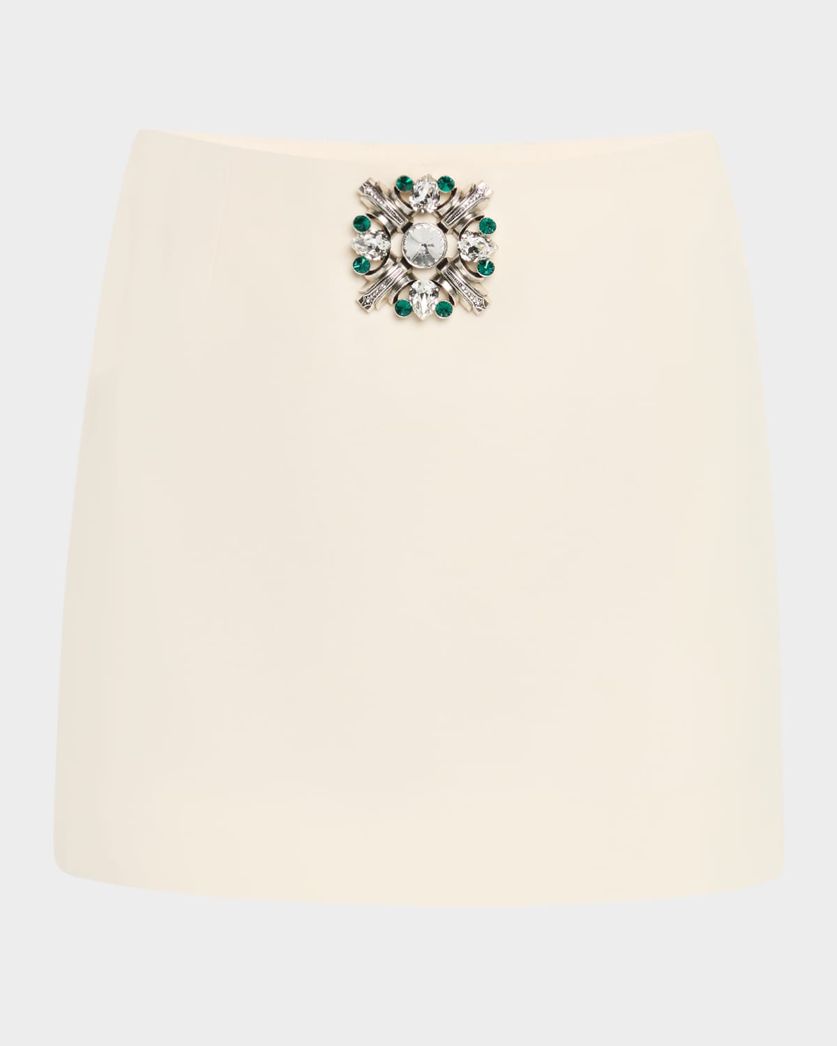 AREA CRYSTAL BROOCH MINI SKIRT 