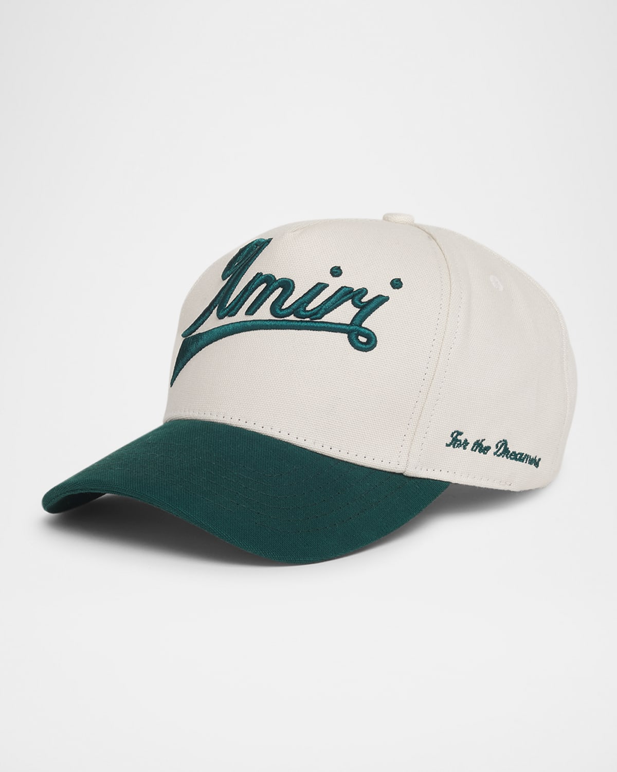 Amiri Two-tone Embroidered Cap In Blue
