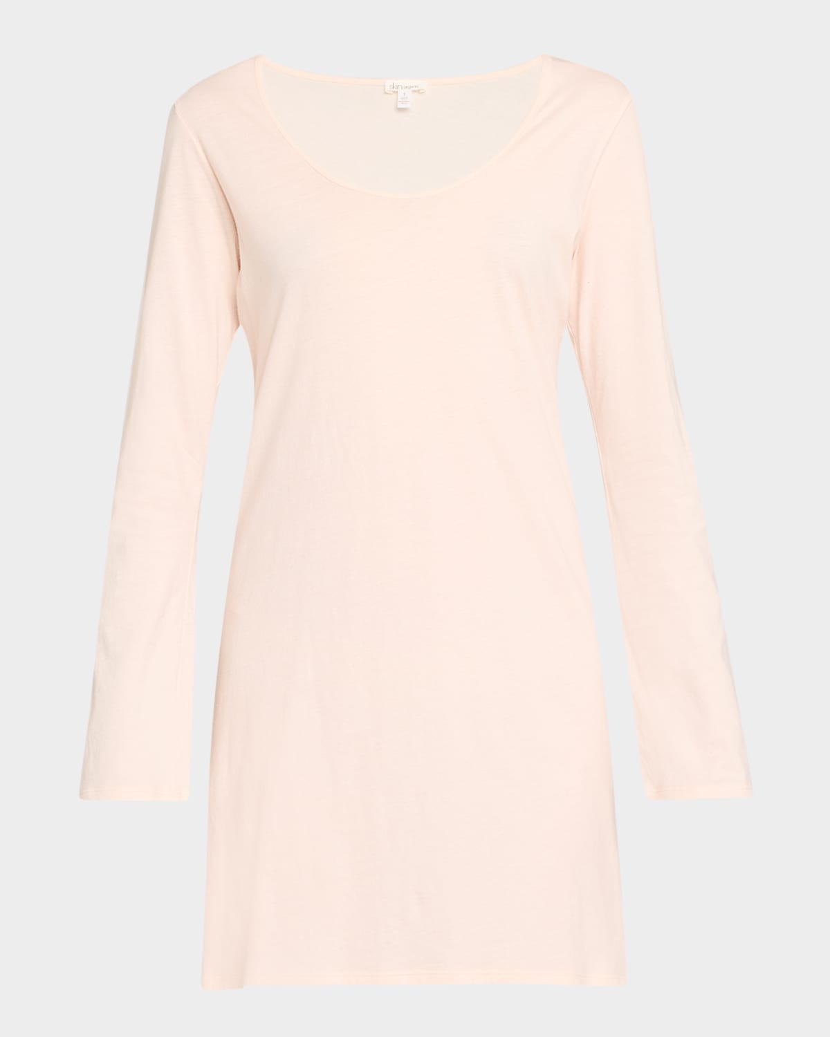 Carmine Long-Sleeve Cotton Sleepshirt
