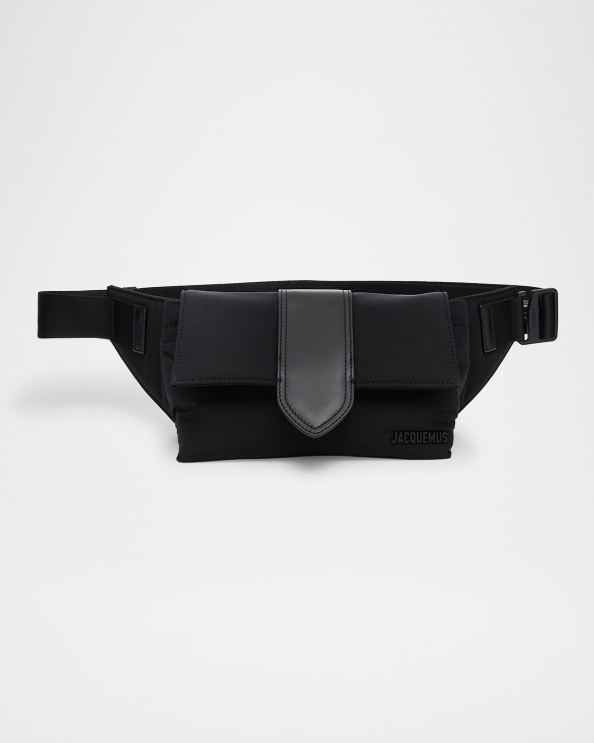 Jacquemus Men's The Bambino Nylon Belt Bag In Black