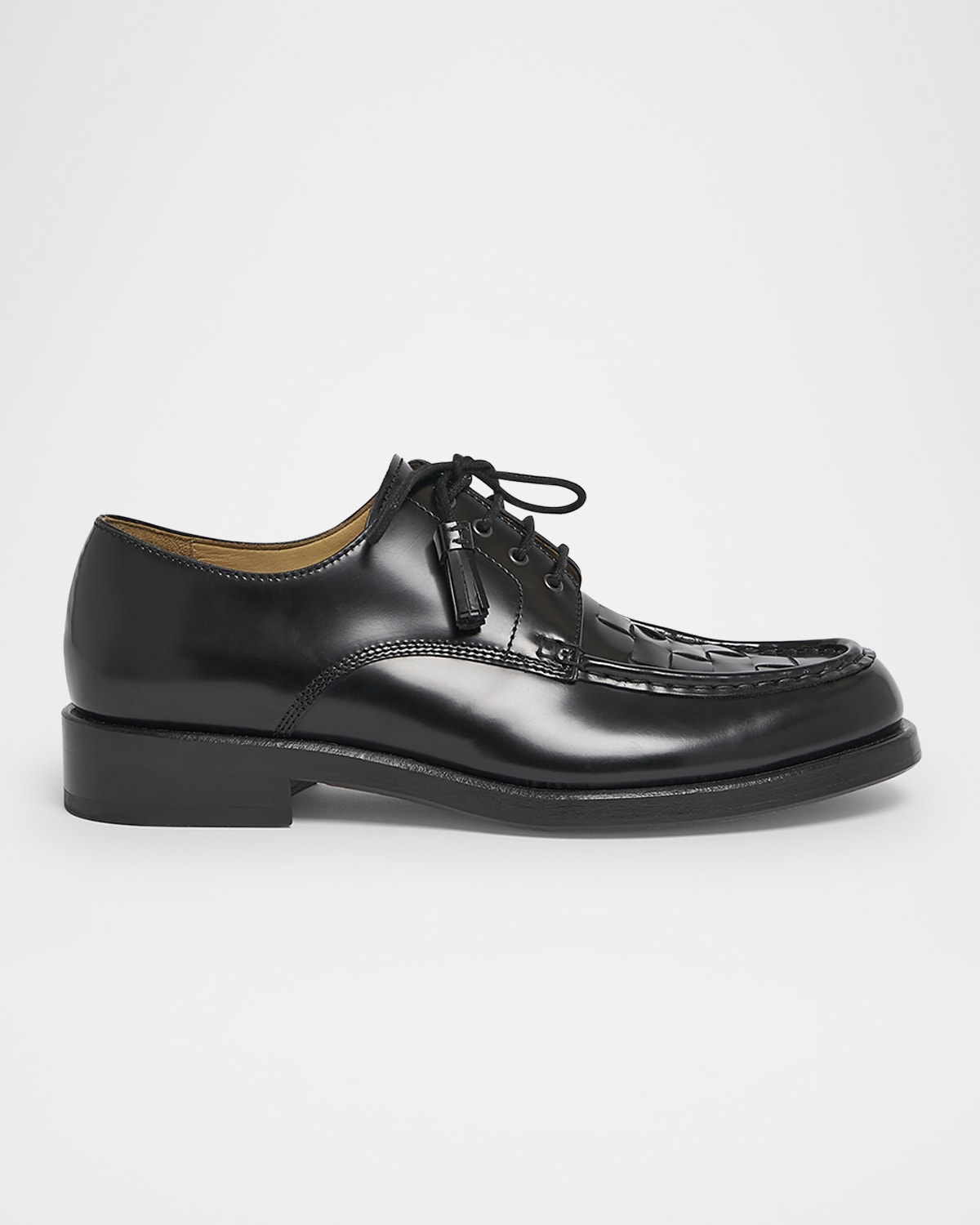 Men's Les Derbies Tressees Leather Derby Shoes