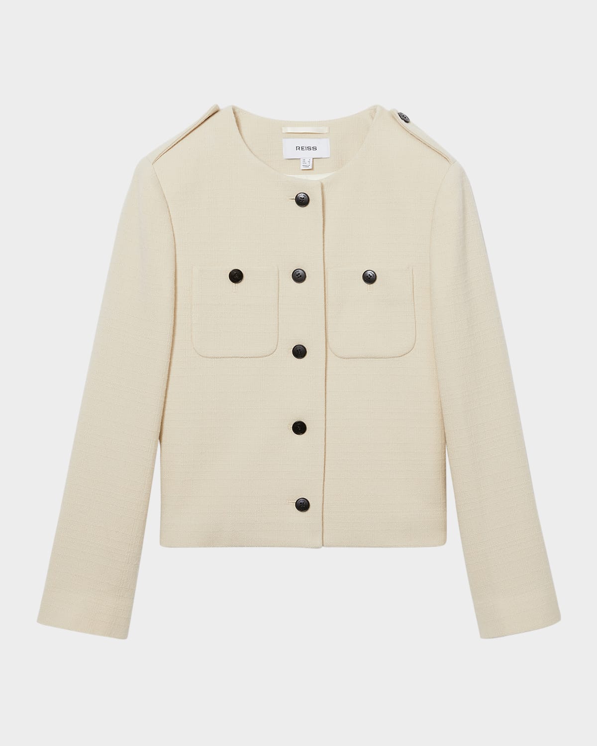 Blane Button-Down Wool Jacket