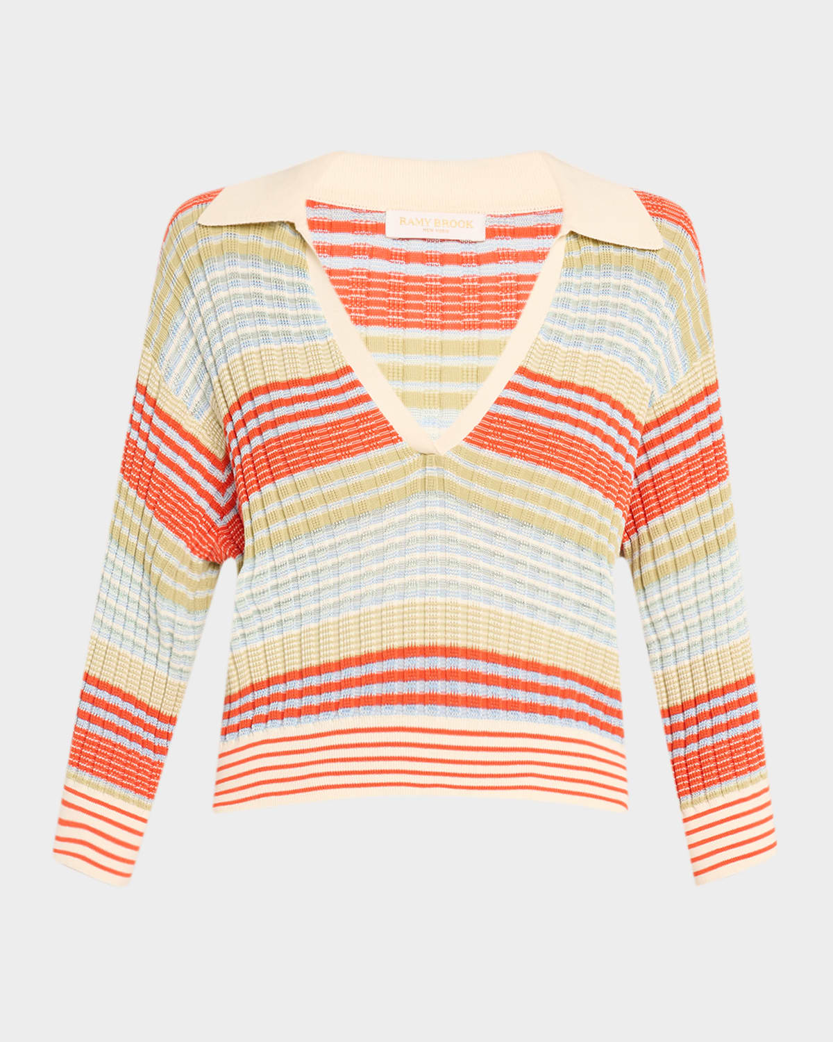 RAMY BROOK STRIPED AZARIA BLOUSE 
