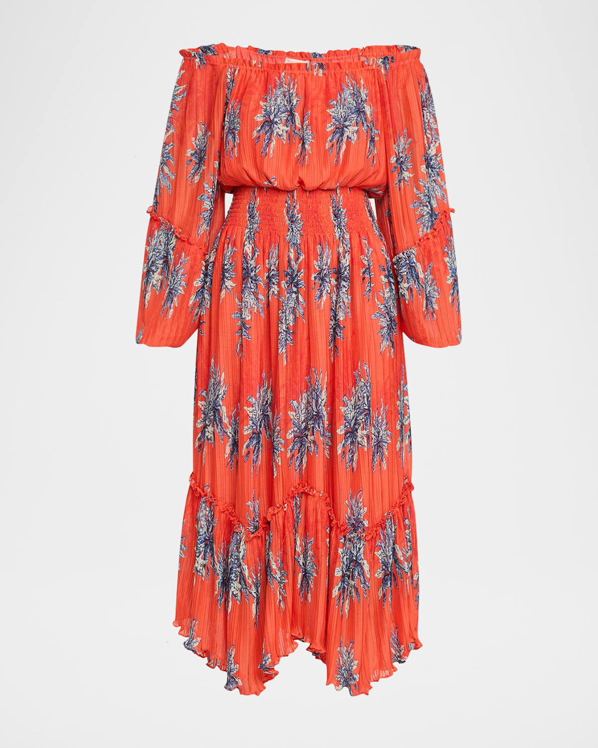 RAMY BROOK ALYCE OFF-SHOULDER MIDI DRESS 