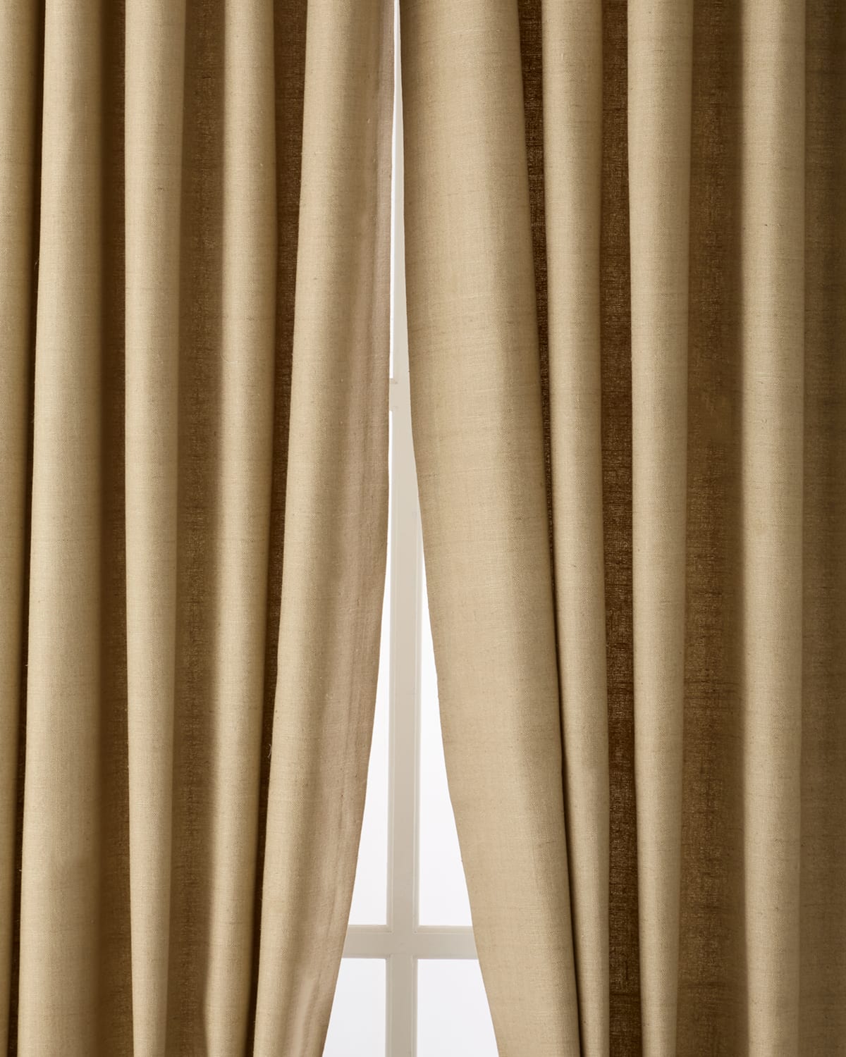 Home Silks Camden Light-filtering Silk Drapery Panel, 50" X 96" In Beige