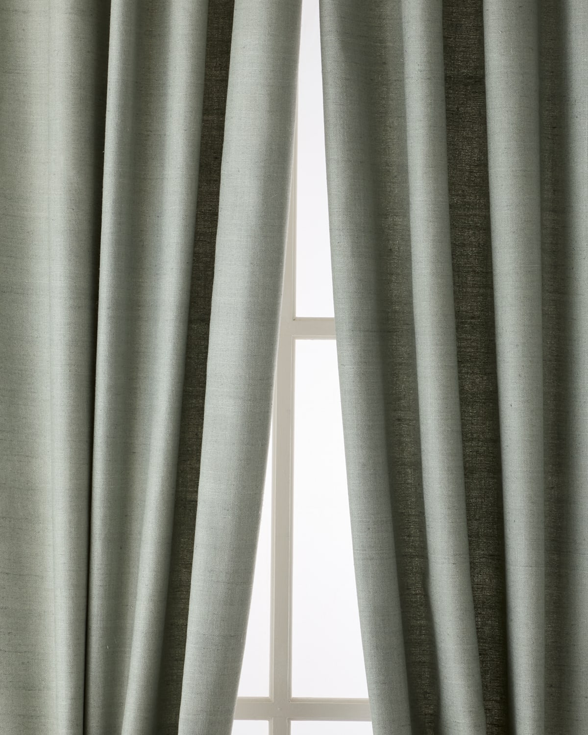 Home Silks Camden Light-filtering Silk Drapery Panel, 50" X 108" In Slate