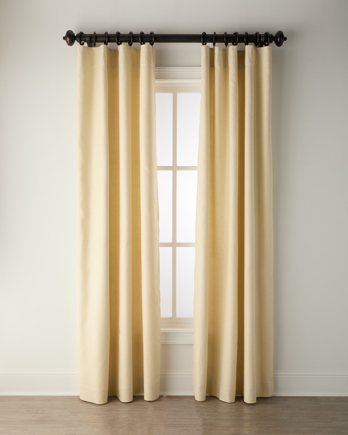 Home Silks Camden Light-filtering Silk Drapery Panel, 50" X 108" In Cream