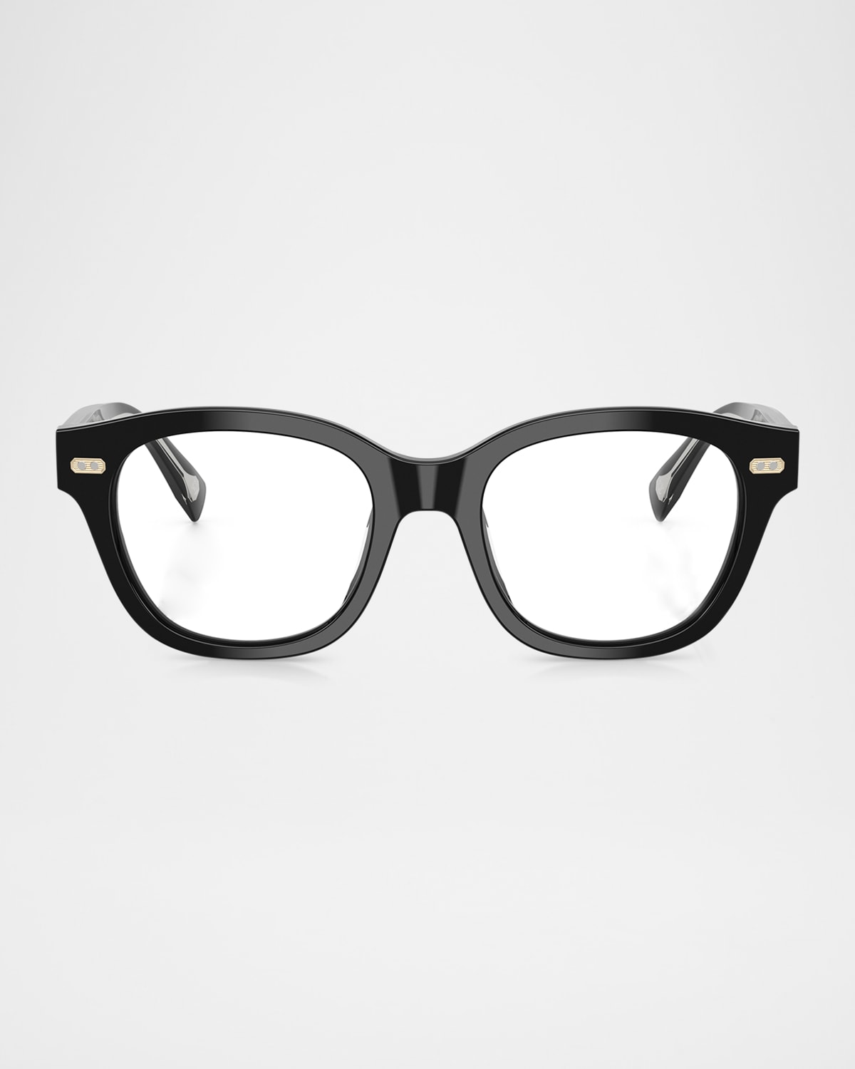 Brunello Cucinelli Pillow Blue Light Glasses In Black