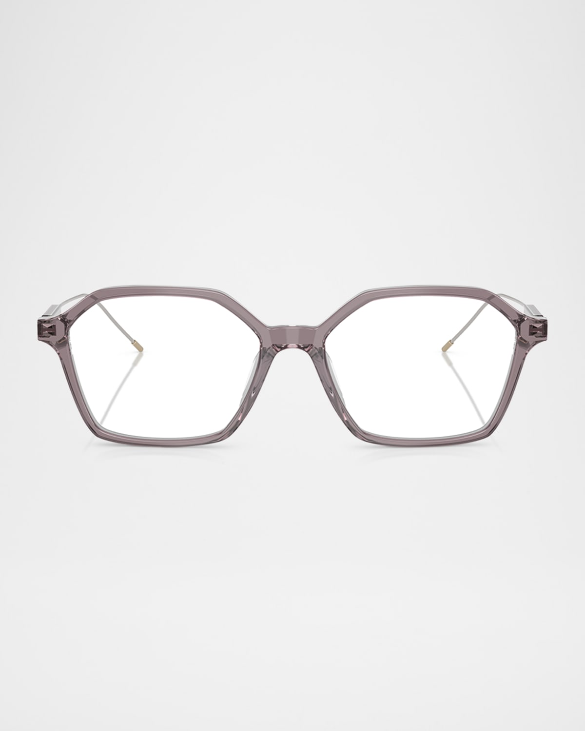 Brunello Cucinelli Bc3009 Geometric Blue Light Glasses In Blue
