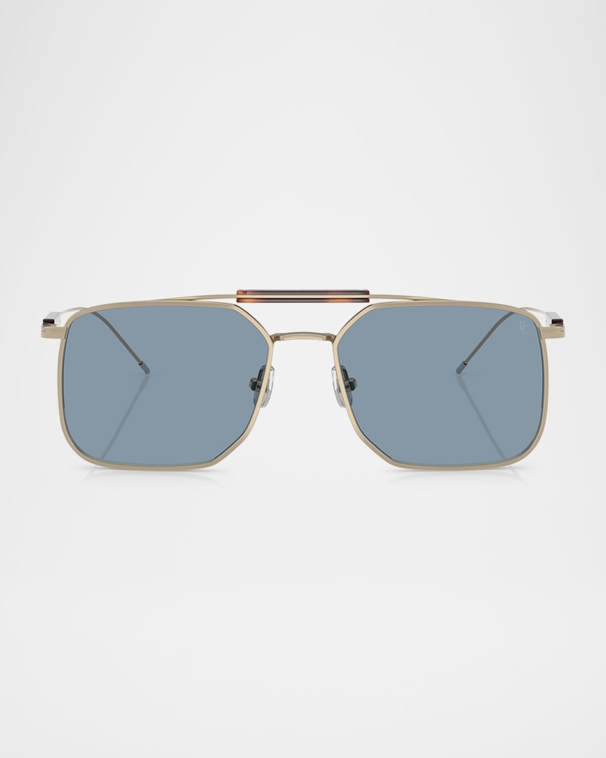 Brunello Cucinelli Sartorial Sunset Square Sunglasses In Gold