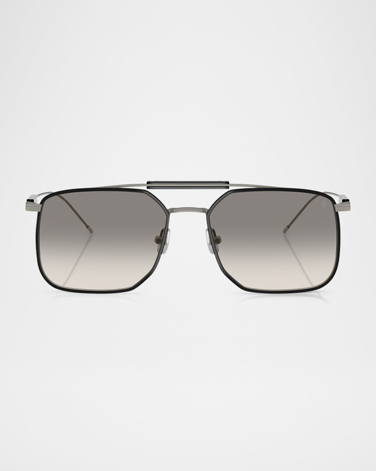 Brunello Cucinelli Men's Bc2005st Square Sunglasses In Gunmetal