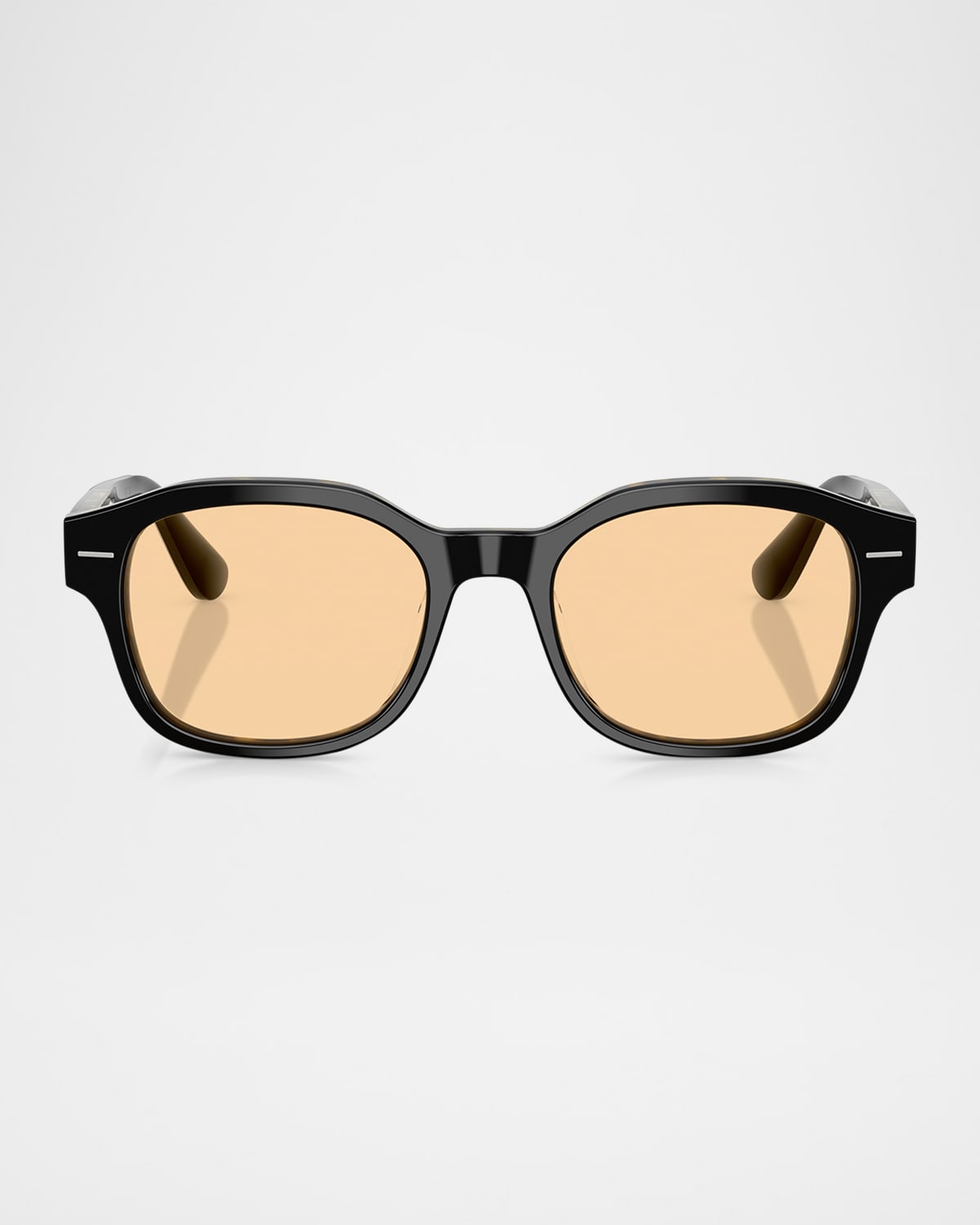 Brunello Cucinelli Men's Bc3010 Pillow Sunglasses In Black/havana