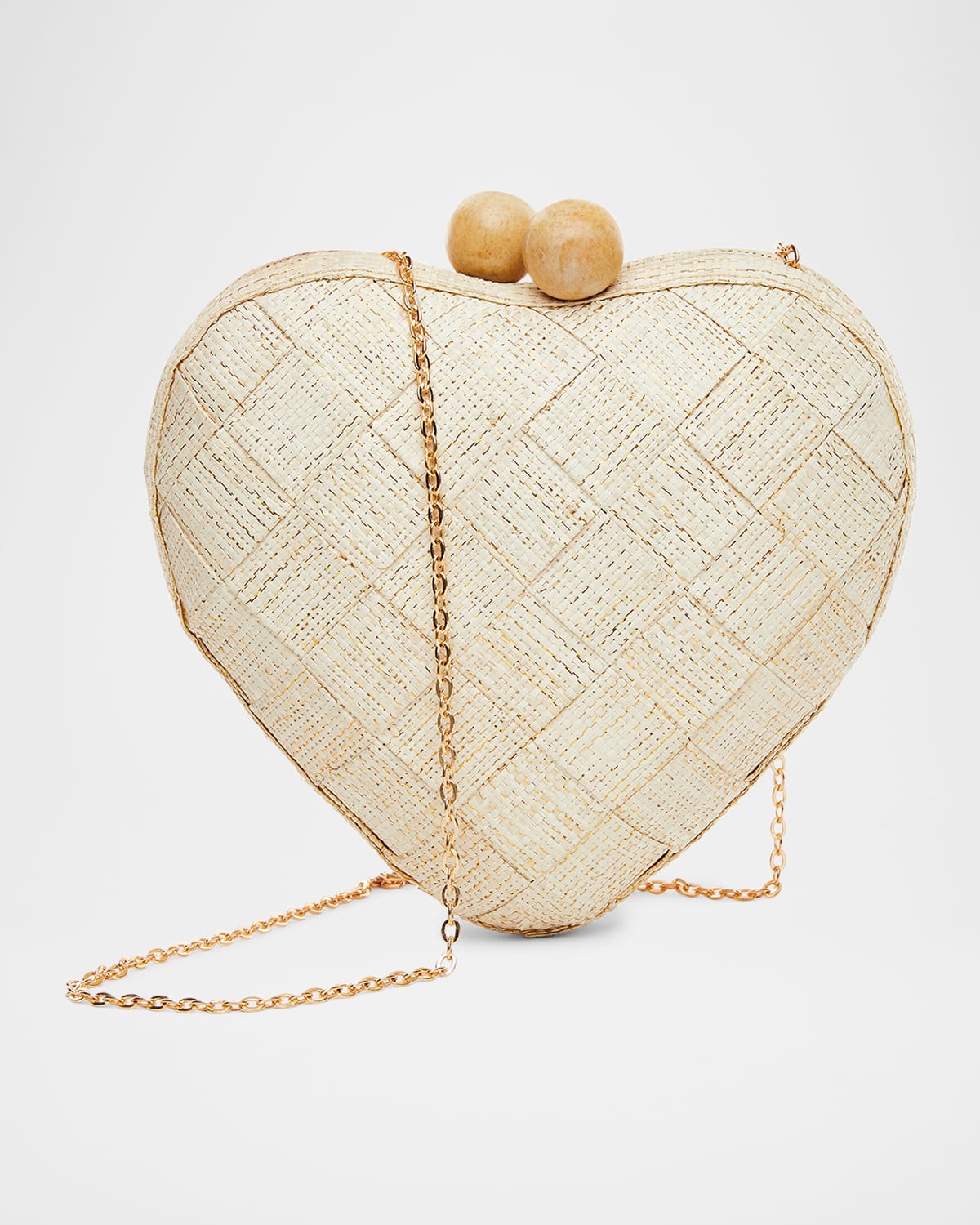 The di Mezzo Heart Clutch Bag