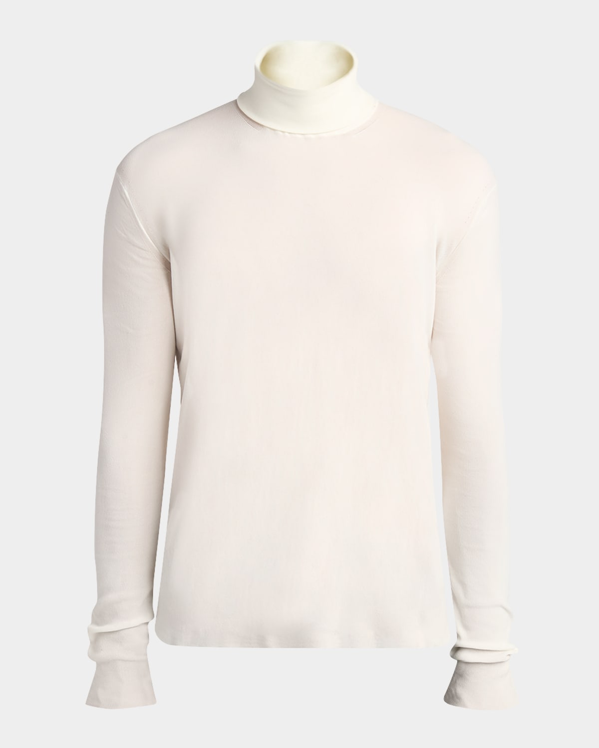 Men's Cotton Jersey Turtleneck Sweater