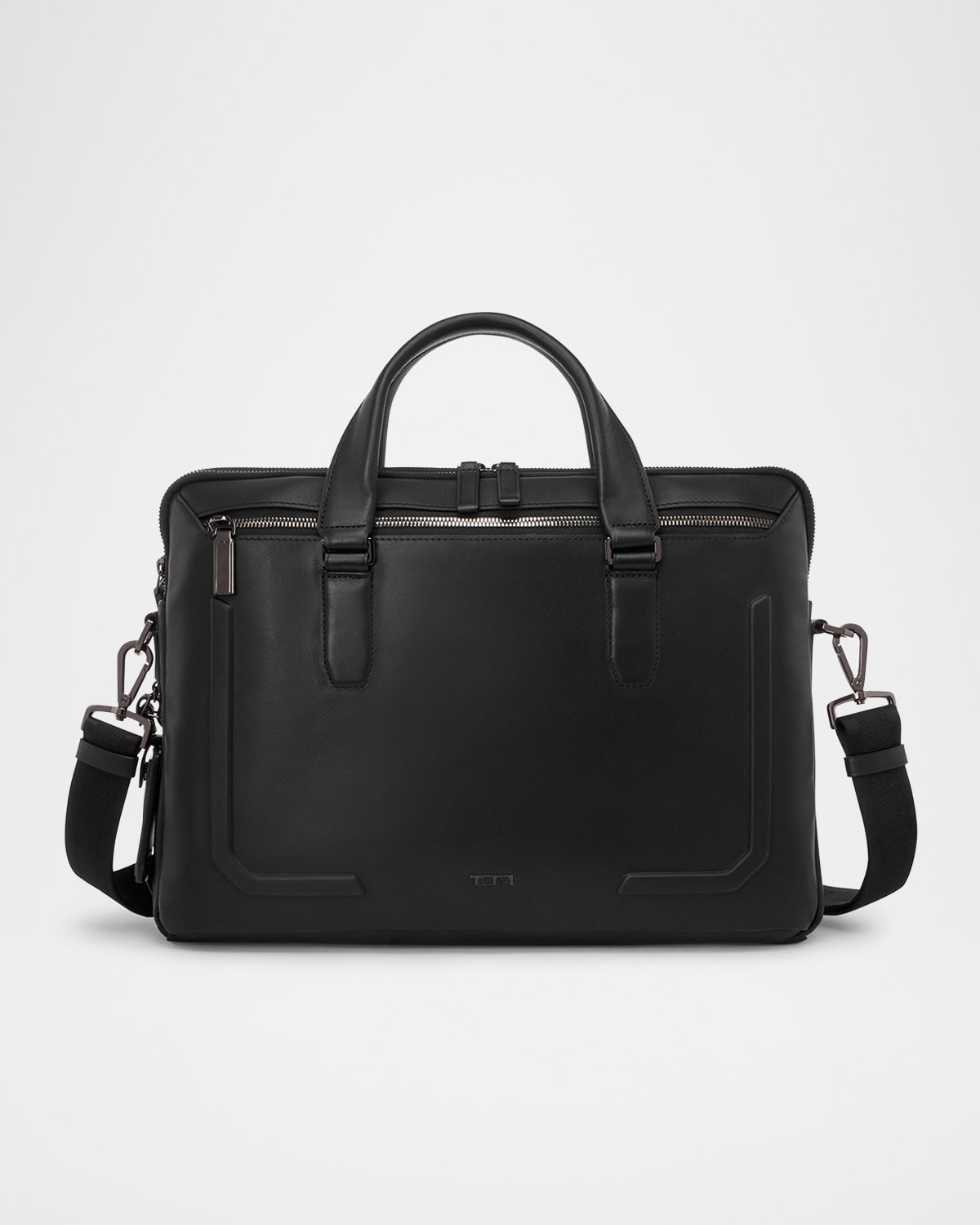 TUMI HARRISON SYCAMORE SLIM LEATHER BRIEFCASE