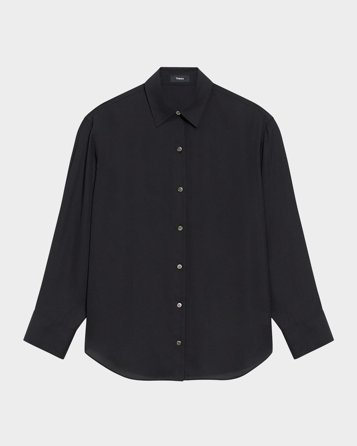 Theory Boyfriend Shirt In Black