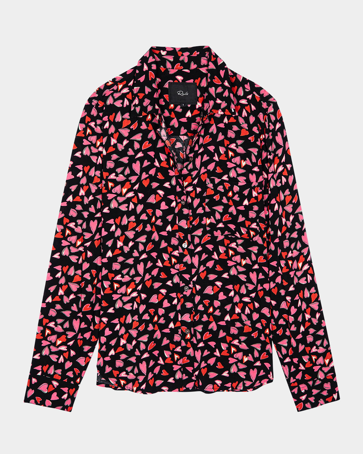Rails Josephine Love Struck Shirt Col: Red/pink, Size: L In Love Struck