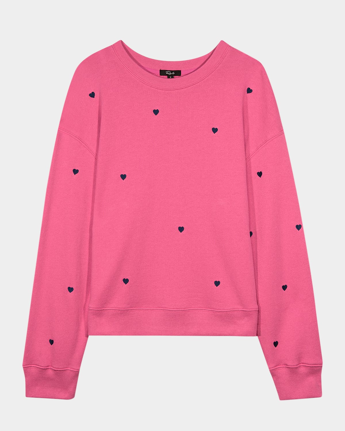 Rails Ramona Heart Sweatshirt In Pink Midnight Hearts