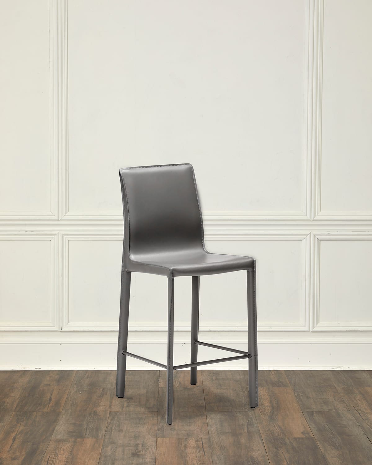 Interlude Home Jada 26" Counter Stool In Mountain Grey
