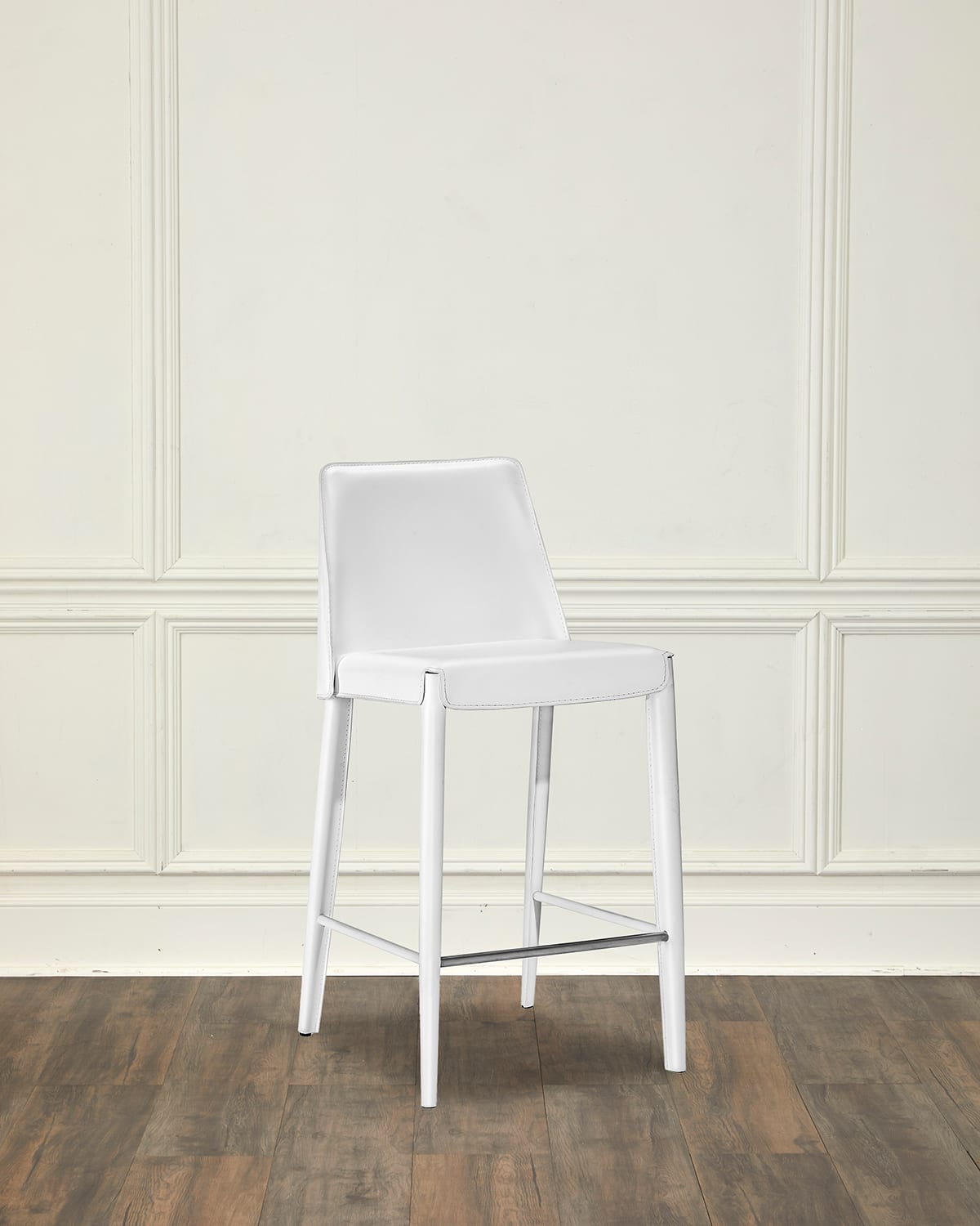 Interlude Home Malin 26" Counter Stool In Winter White