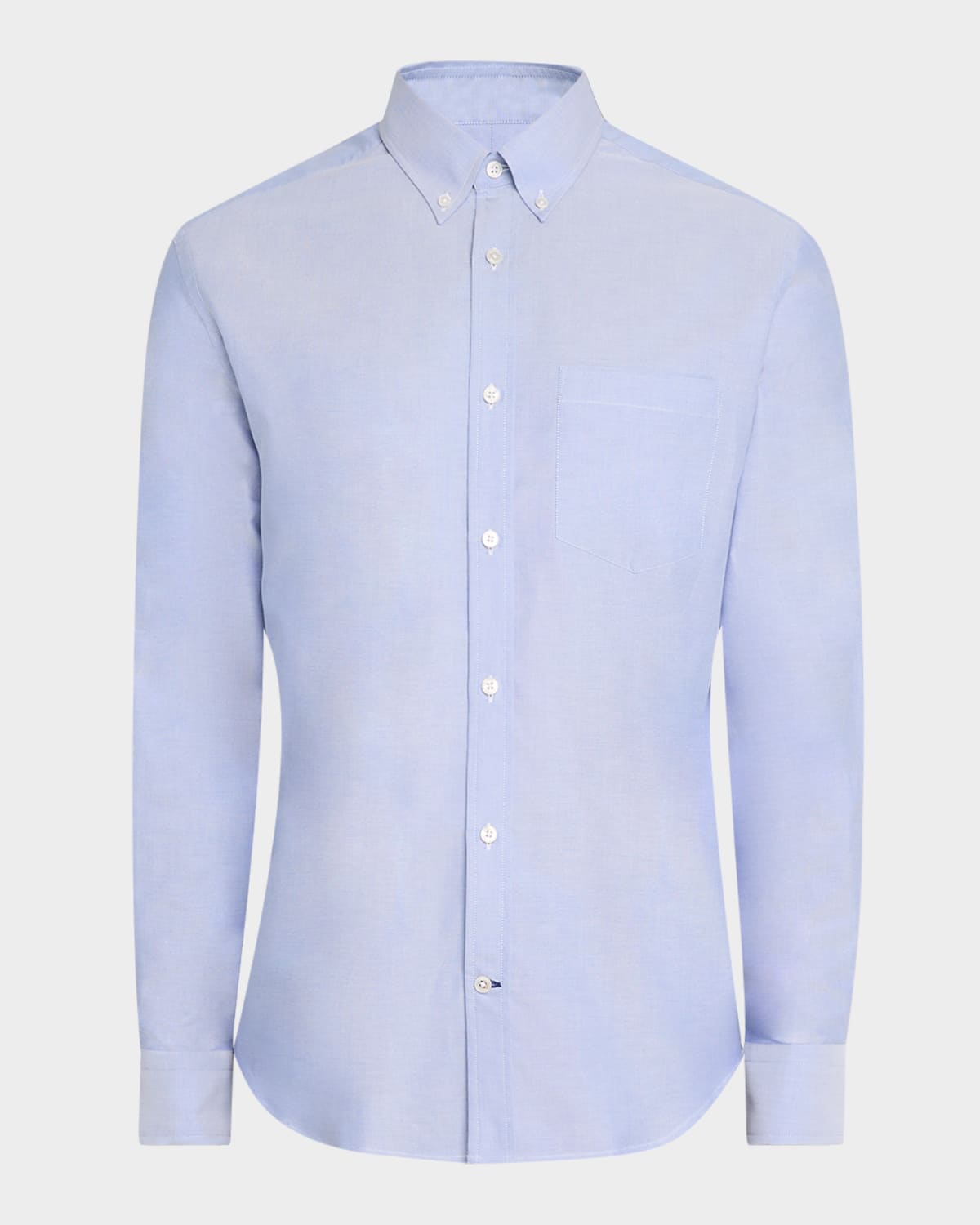 DUNHILL MEN'S COTTON OXFORD BUTTON-COLLAR SPORT SHIRT 