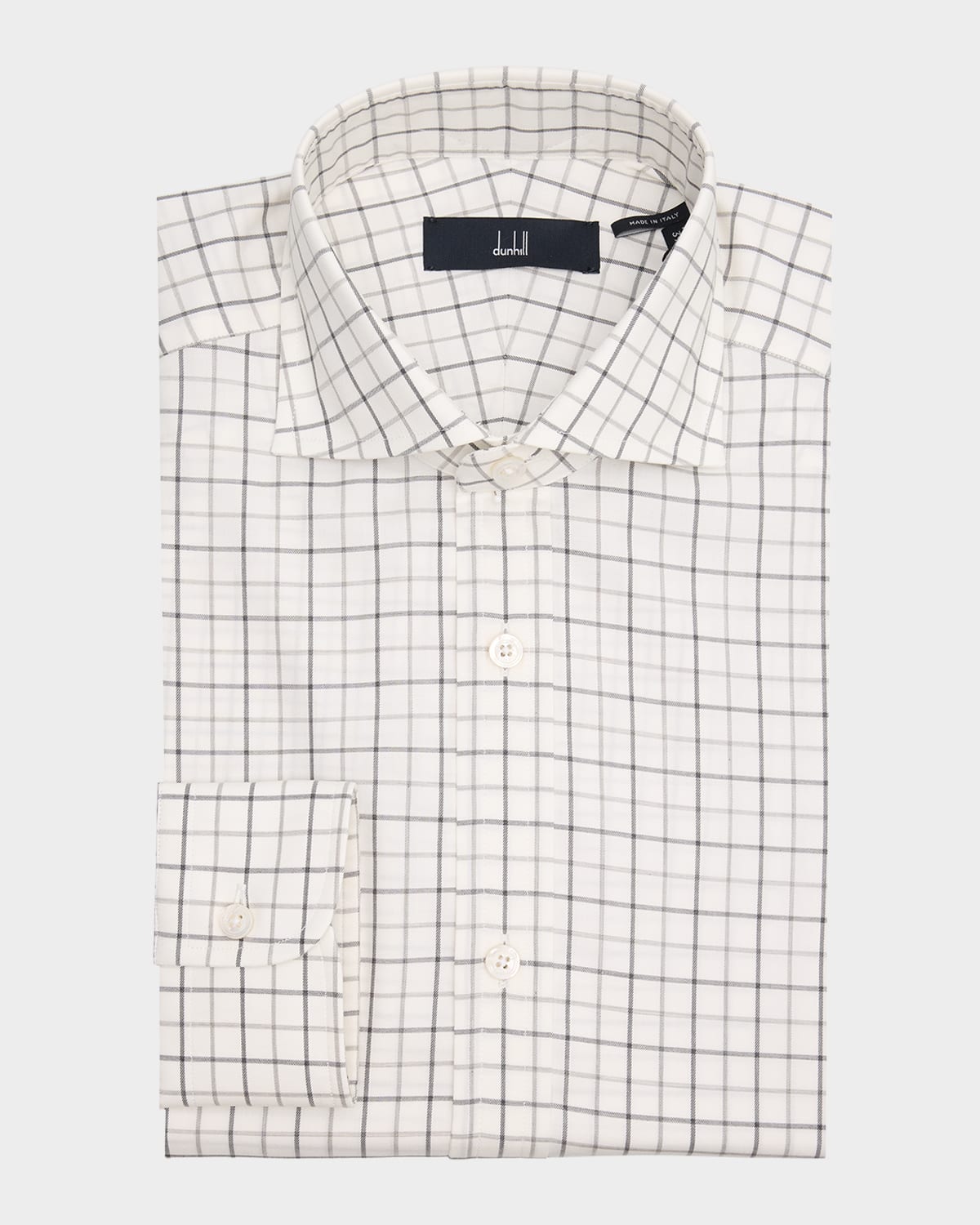 Men's Cotton Tattersall Check Dress Shirt