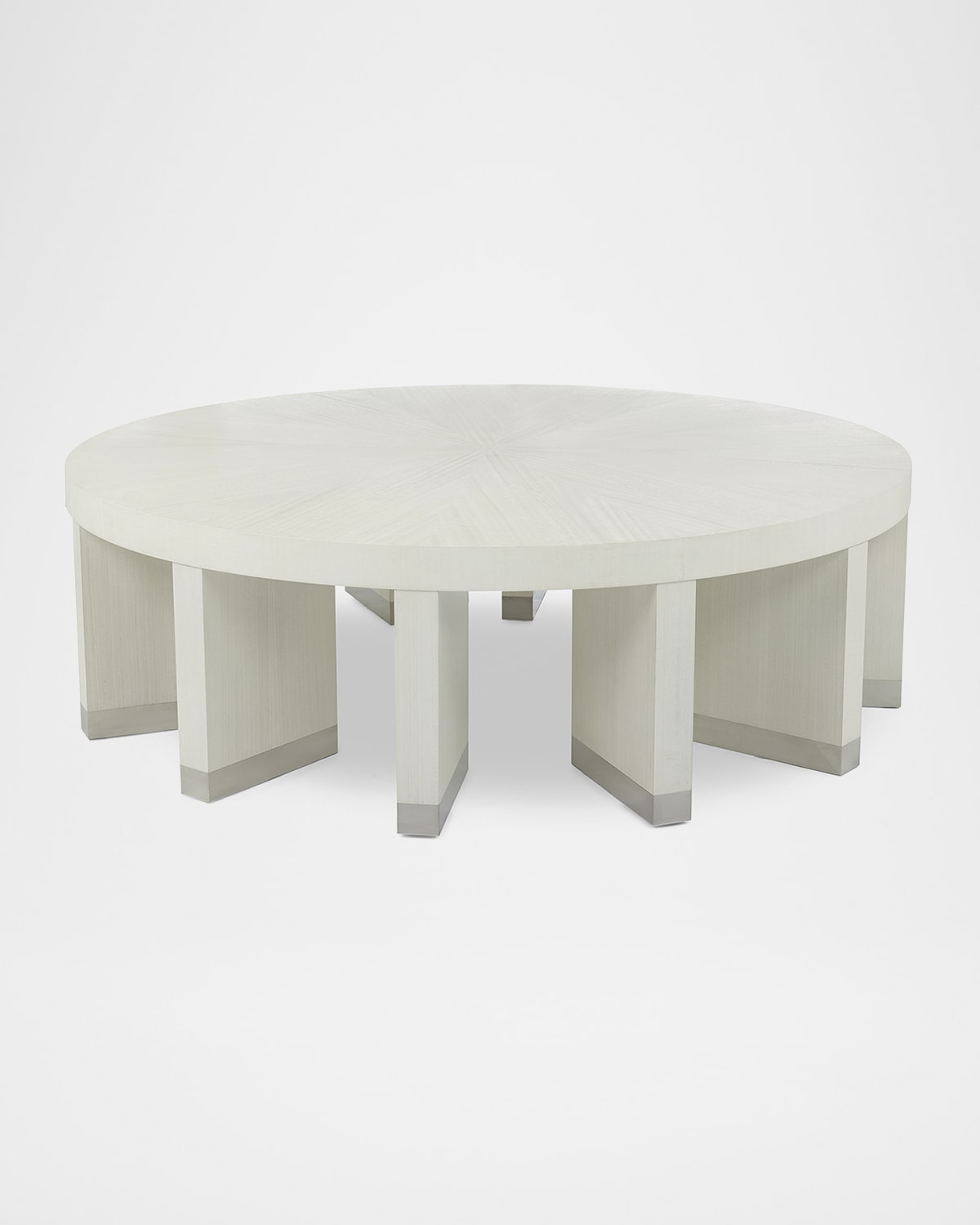 John-richard Collection Revolve Cocktail Table In Terra White