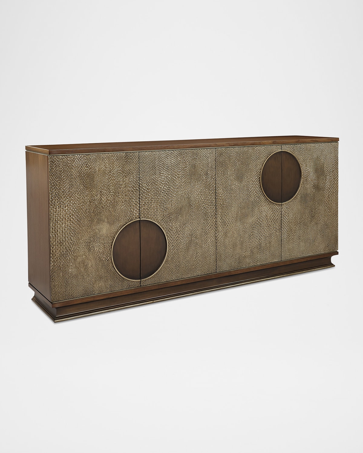 John-richard Collection Naga Four-door Credenza In Walnut Brown