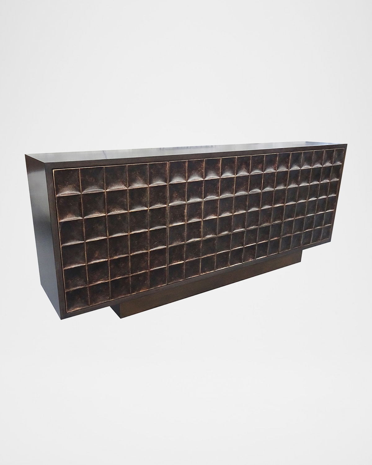John-richard Collection Matrice Cabinet In Espresso, Bronze