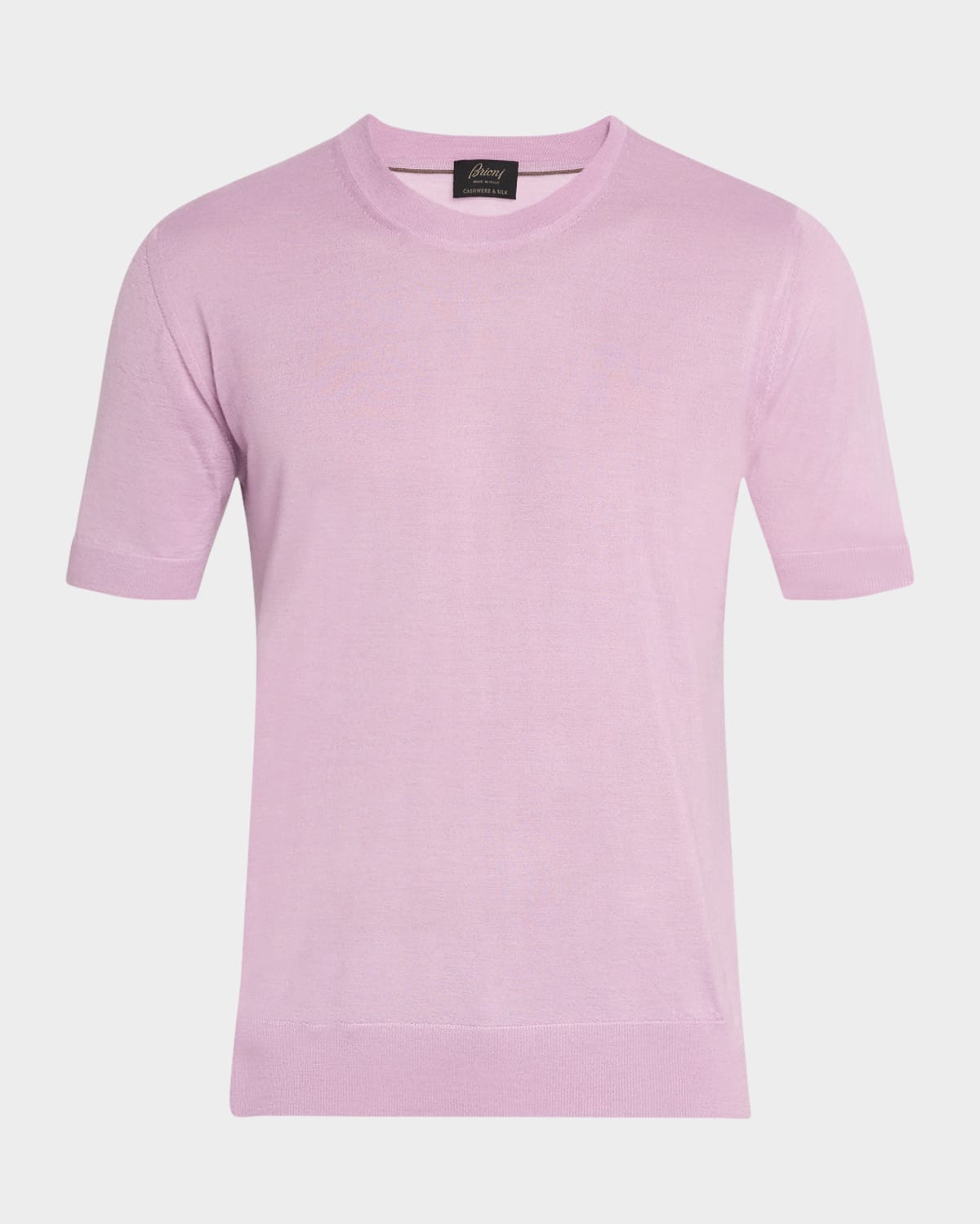 Brioni Men's Short-sleeve Knit Shirt In Pink